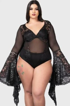 Temple D'Amour Bodysuit [PLUS] -Killstar Store TEMPLE D AMOUR BODYSUIT PLUS W E