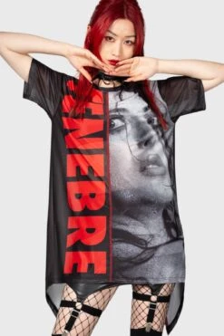 Tenebre Mesh Top 13 Tenebre Mesh Top -Killstar Store TENEBRE MESH SHIRT W D