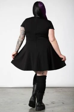 Tied Up Skater Dress [PLUS] -Killstar Store TIED UP SKATER DRESS PLUS E