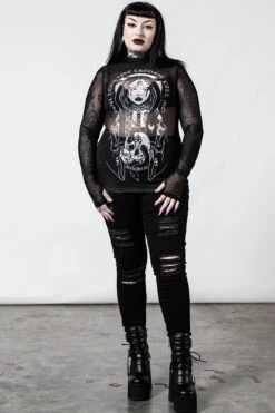 Trouble Mesh Top -Killstar Store TROUBLE MESH TOP D