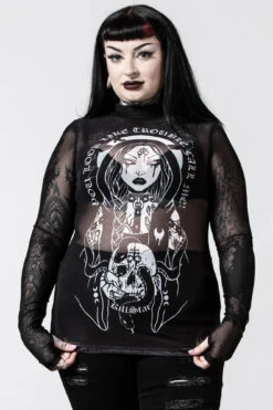 Trouble Mesh Top -Killstar Store TROUBLE MESH TOP E