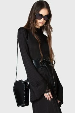 Unconfirmed Coffin Crossbody Bag -Killstar Store UNCONFIRMED COFFIN CROSSBODY BAG F