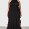 Under Queen Maxi Dress [PLUS] -Killstar Store UNDER QUEEN MAXI DRESS PLUS W B
