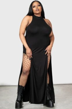 Under Queen Maxi Dress [PLUS] -Killstar Store UNDER QUEEN MAXI DRESS PLUS W E