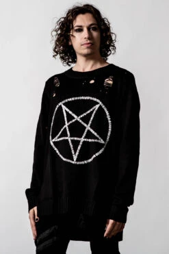 Unholy Knit Sweater -Killstar Store UNHOLY KNIT SWEATER MENS B