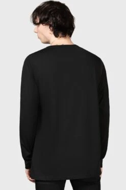 Warned Long Sleeve Top -Killstar Store WARNED LONG SLEEVE TOP M E