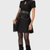 Wept Inside Mini Dress -Killstar Store WEPT INSIDE MINI DRESS W B