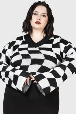 Wicked Games Sweater [PLUS] -Killstar Store WICKED GAMES SWEATER PLUS W D