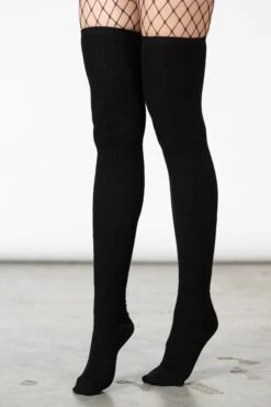 Zoey Long Socks [B] -Killstar Store ZOEY LONG SOCKS W D